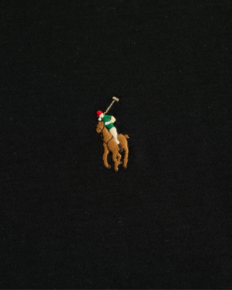 Herre | T-Shirts | Polo Ralph Lauren | Luxury Pima Cotton Crew Neck Tee Black