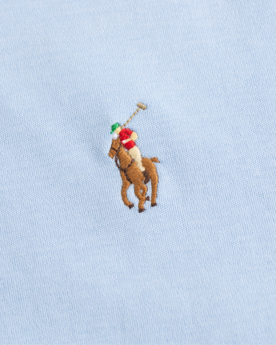 Herre | T-Shirts | Polo Ralph Lauren | Luxury Pima Cotton Crew Neck Tee Elite Blue