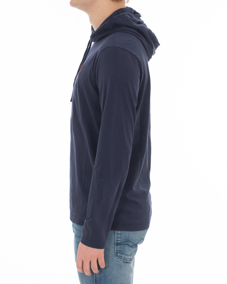 Herre | T-Shirts | Polo Ralph Lauren | Long Sleeve Hoodie Newport Navy