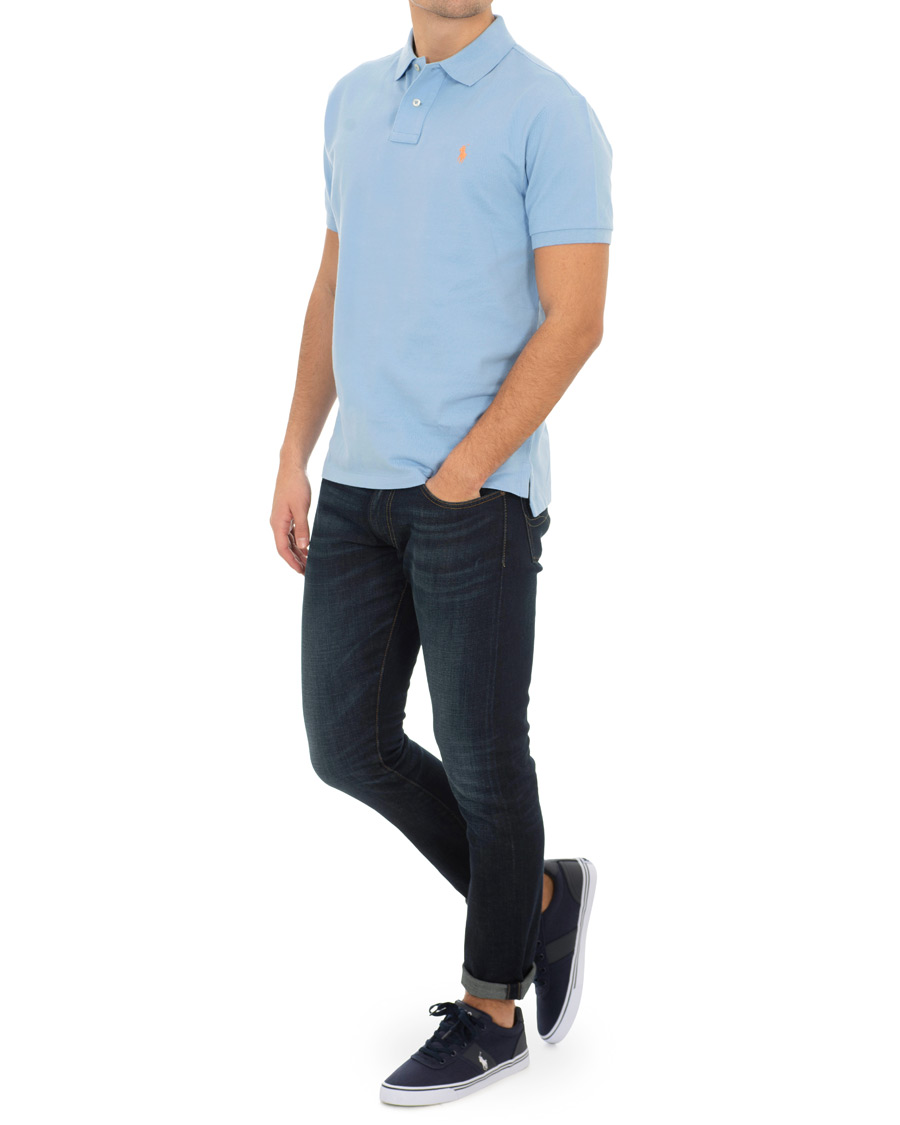 Herre | Pikéer | Polo Ralph Lauren | Custom Slim Fit Polo Baby Blue