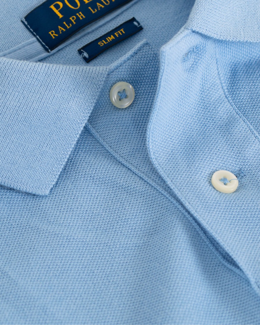 Herre | Pikéer | Polo Ralph Lauren | Custom Slim Fit Polo Baby Blue