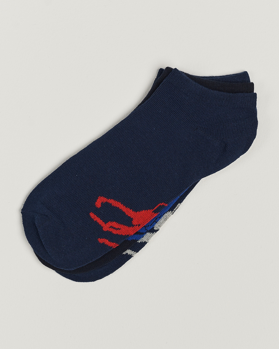 Herre | Undertøy | Polo Ralph Lauren | 3-Pack Sneaker Sock Navy Multi