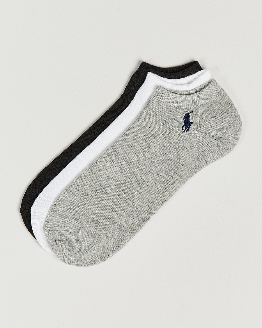 Herre | Undertøy | Polo Ralph Lauren | 3-Pack Ghost Sock Black/White/Grey
