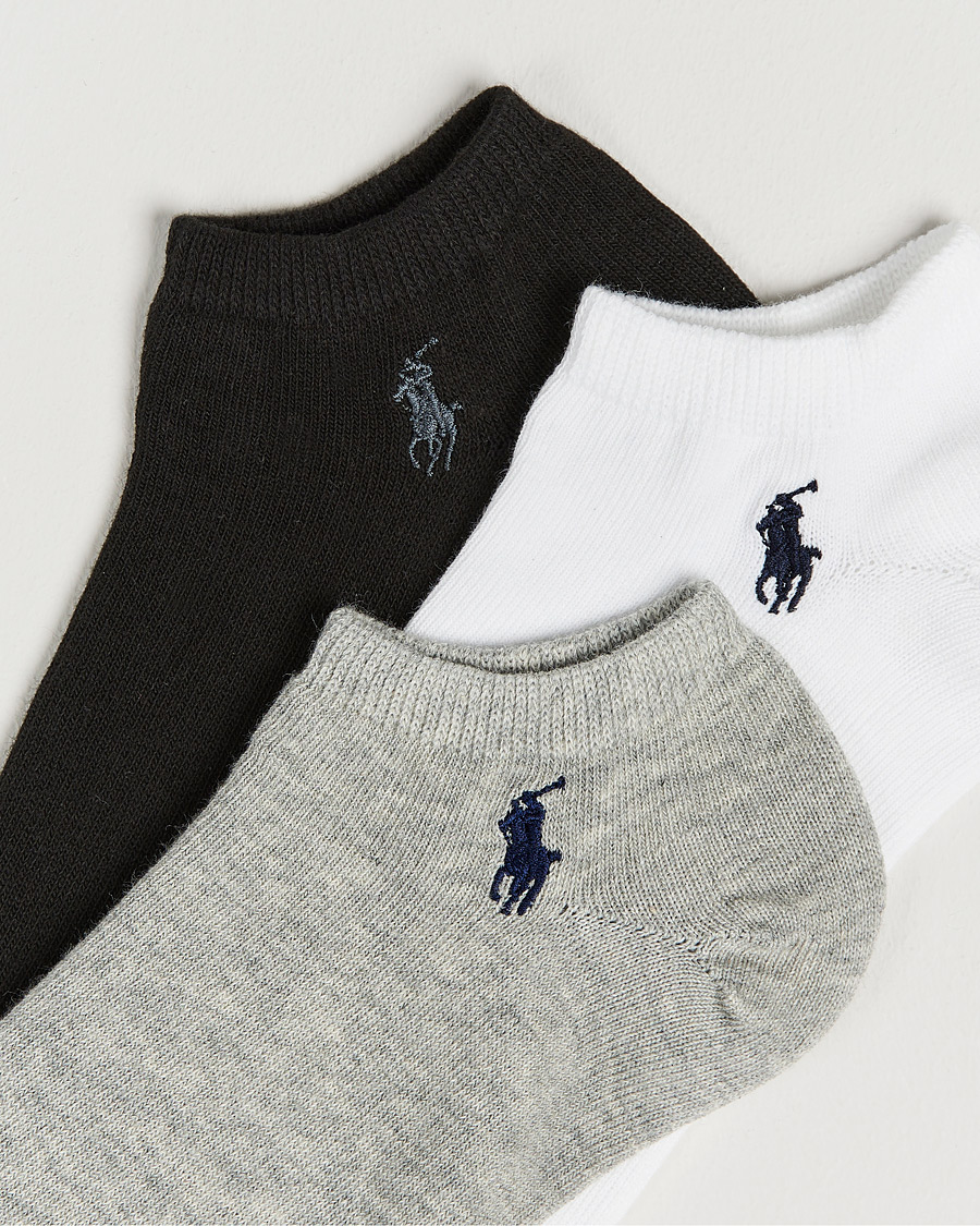 Herre | Undertøy | Polo Ralph Lauren | 3-Pack Ghost Sock Black/White/Grey