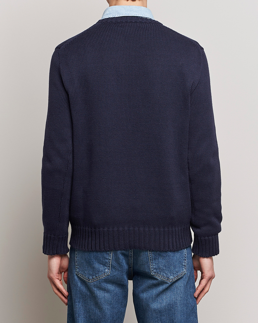 Herre | Gensere | Polo Ralph Lauren | Knitted Flag Crew Neck Navy