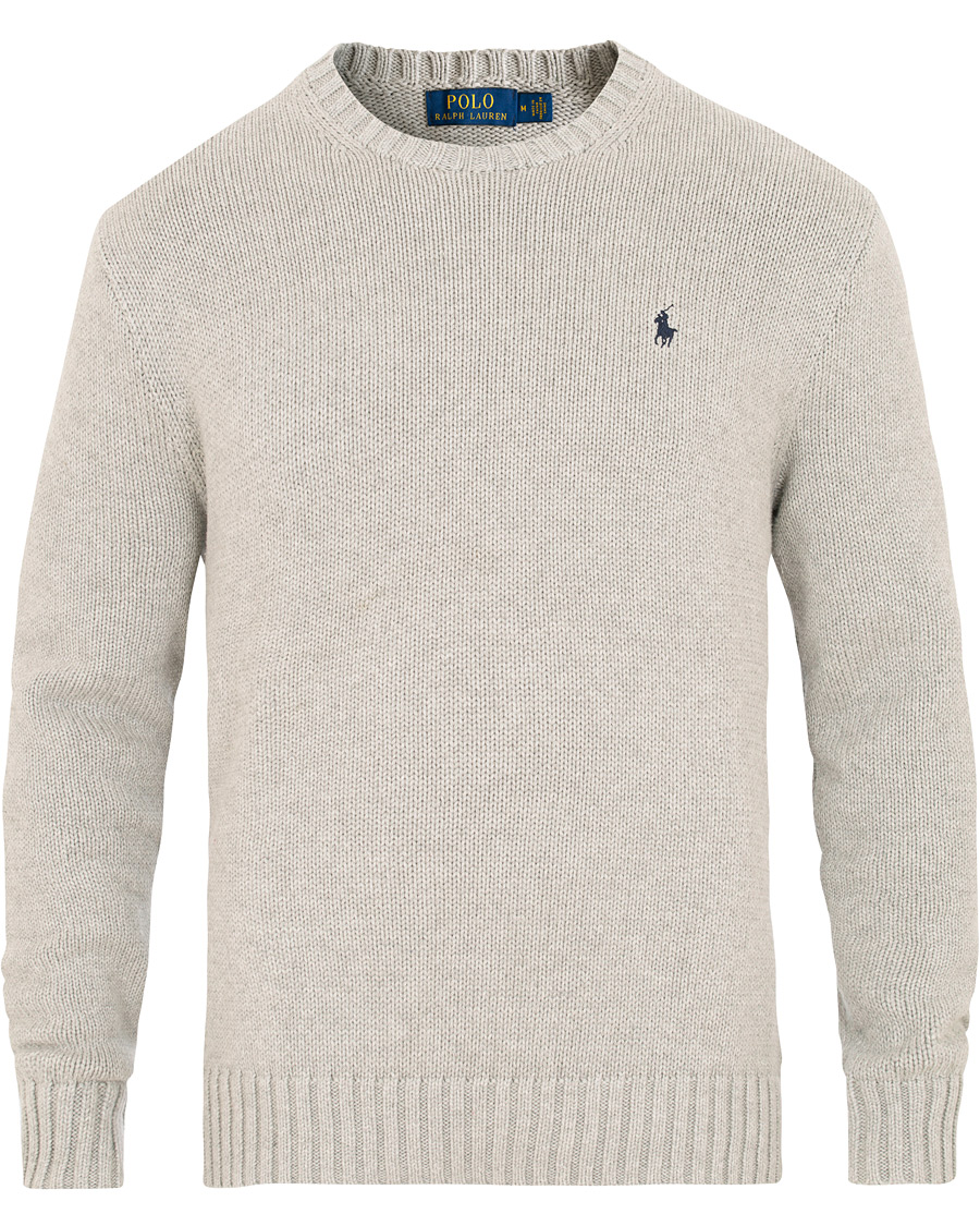Herre | Gensere | Polo Ralph Lauren | Cotton Crew Neck Pullover Andover Grey