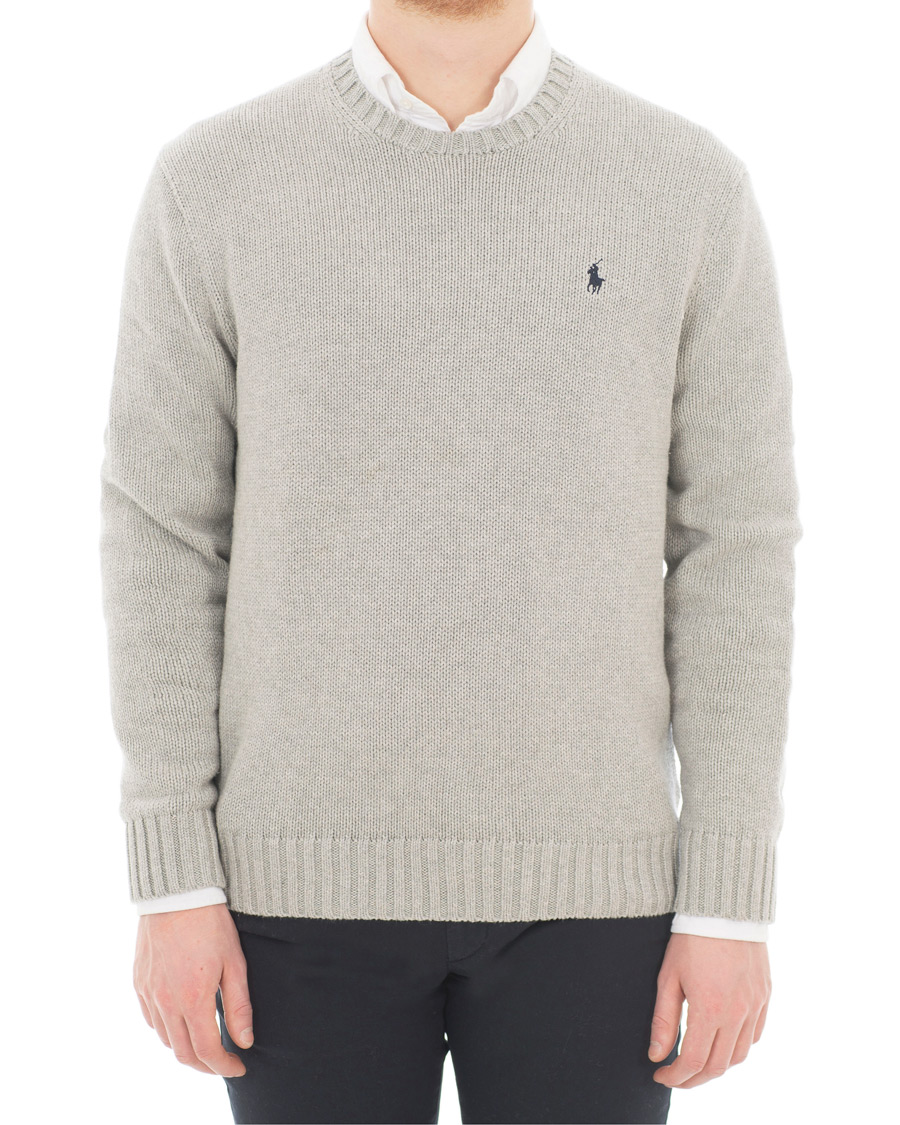 Herre | Gensere | Polo Ralph Lauren | Cotton Crew Neck Pullover Andover Grey