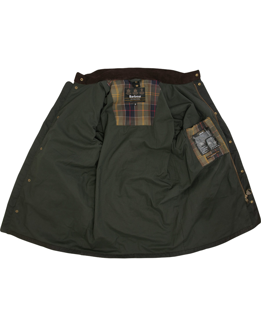 Herre | Jakker | Barbour International | Lightweight Lockseam Wax Jacket Sage