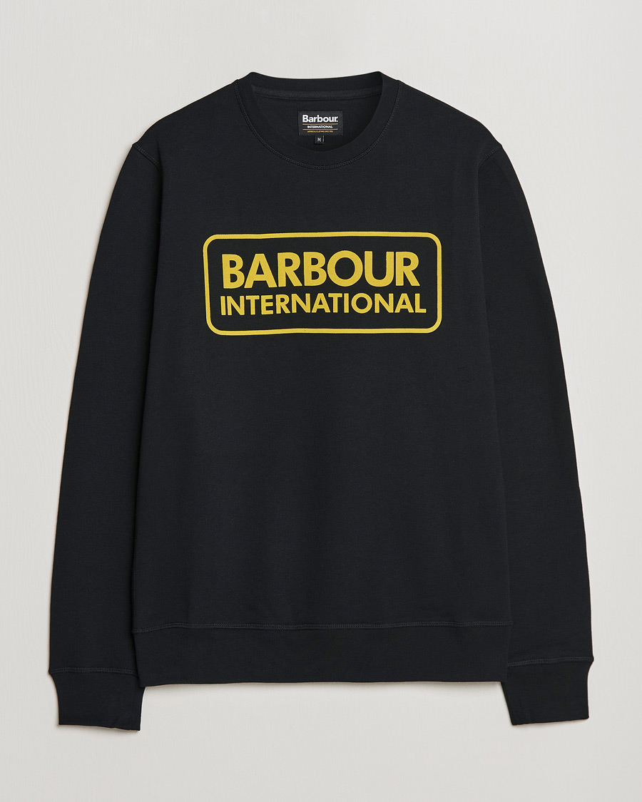 Herre | Gensere | Barbour International | Large Logo Sweatshirt Black