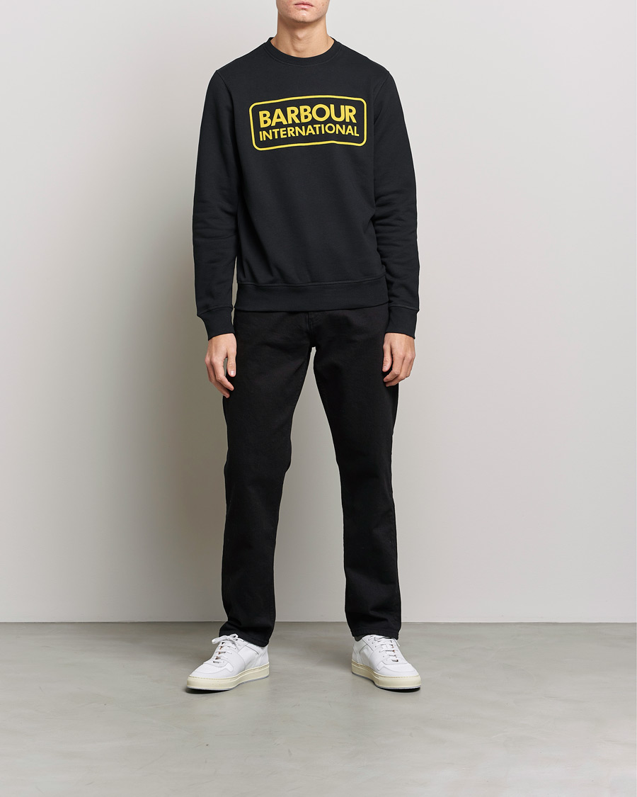 Herre | Gensere | Barbour International | Large Logo Sweatshirt Black