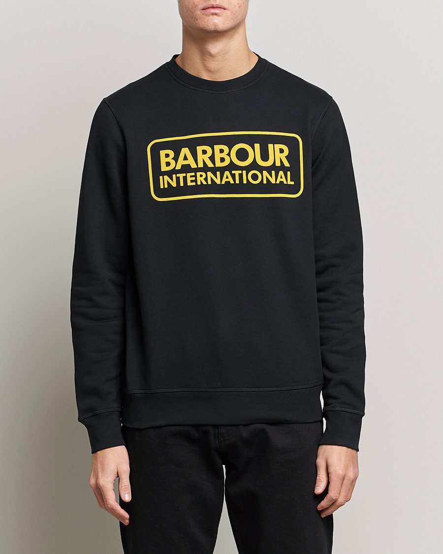 Herre | Barbour | Barbour International | Large Logo Sweatshirt Black