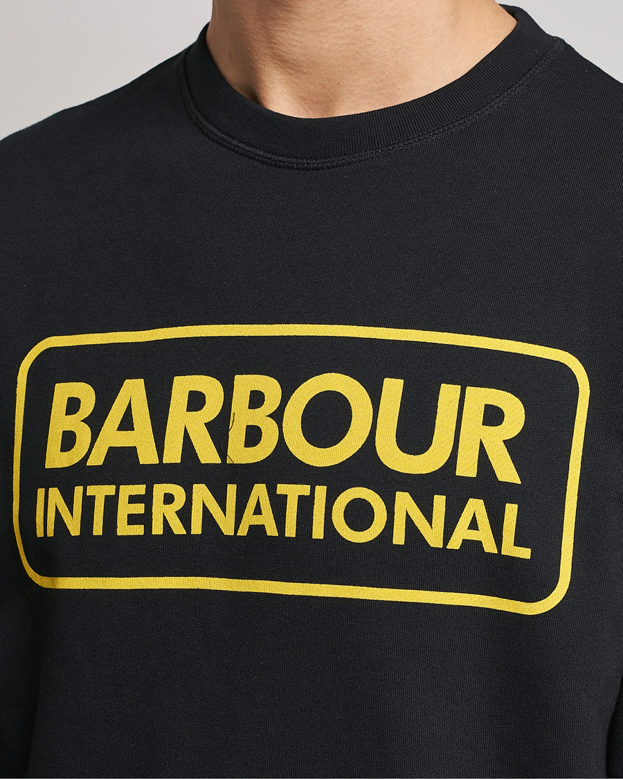 Herre | Gensere | Barbour International | Large Logo Sweatshirt Black