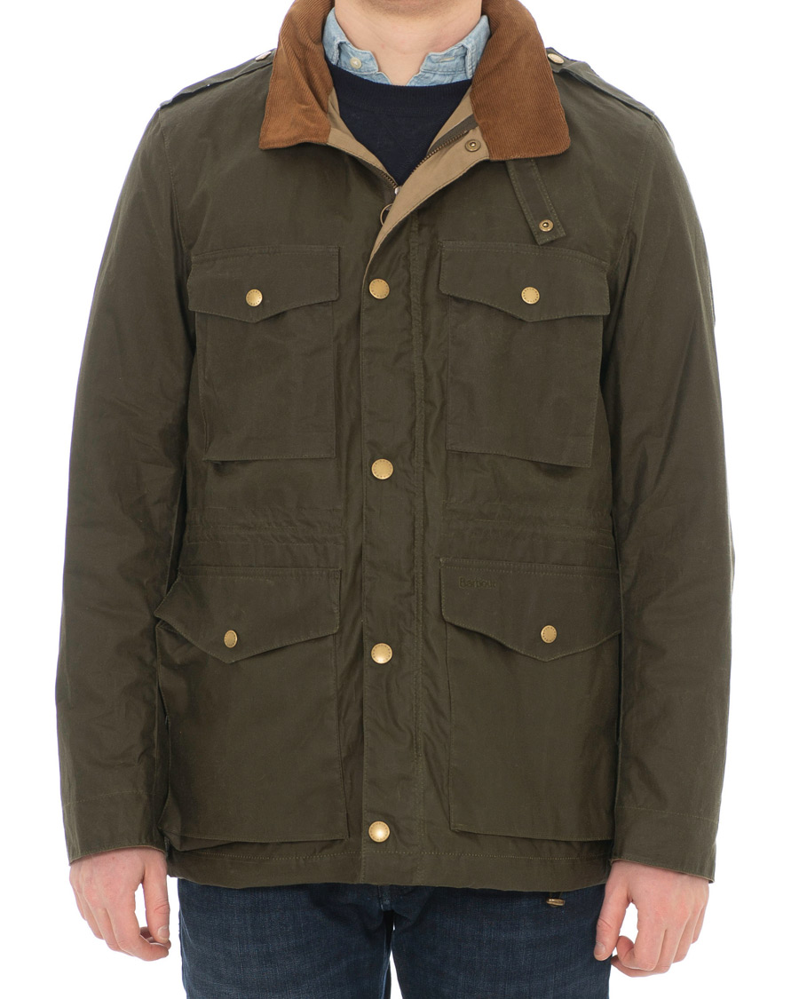 Herre | Jakker | Barbour Lifestyle | Lightweight Orel Wax Jacket Archive Olive