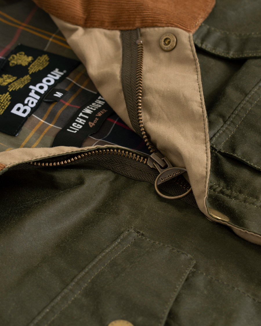 Herre | Jakker | Barbour Lifestyle | Lightweight Orel Wax Jacket Archive Olive