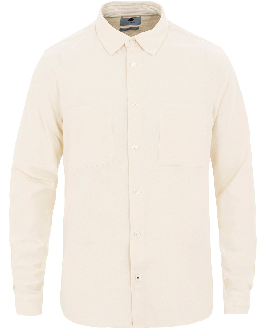 Herre | Skjorter | NN07 | Alberto Silk Nep Shirt Ivory