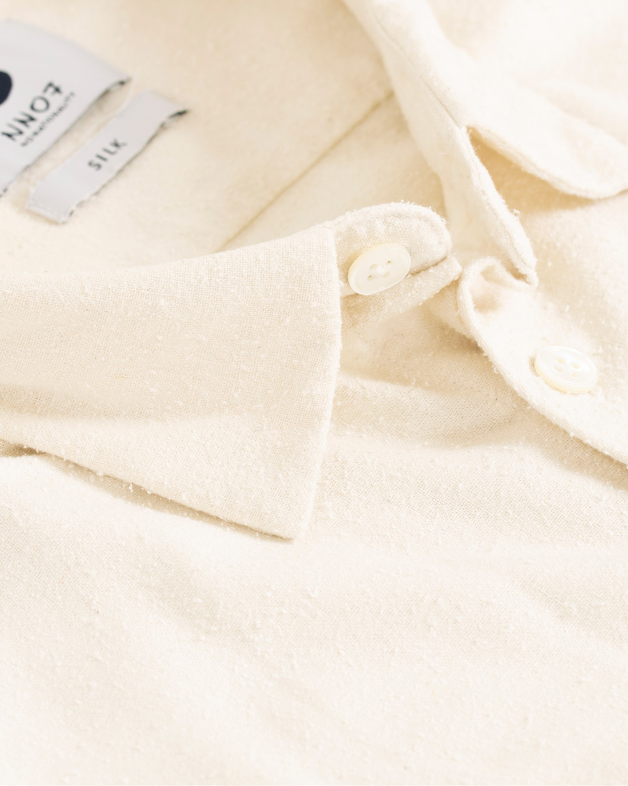 Herre | Skjorter | NN07 | Alberto Silk Nep Shirt Ivory