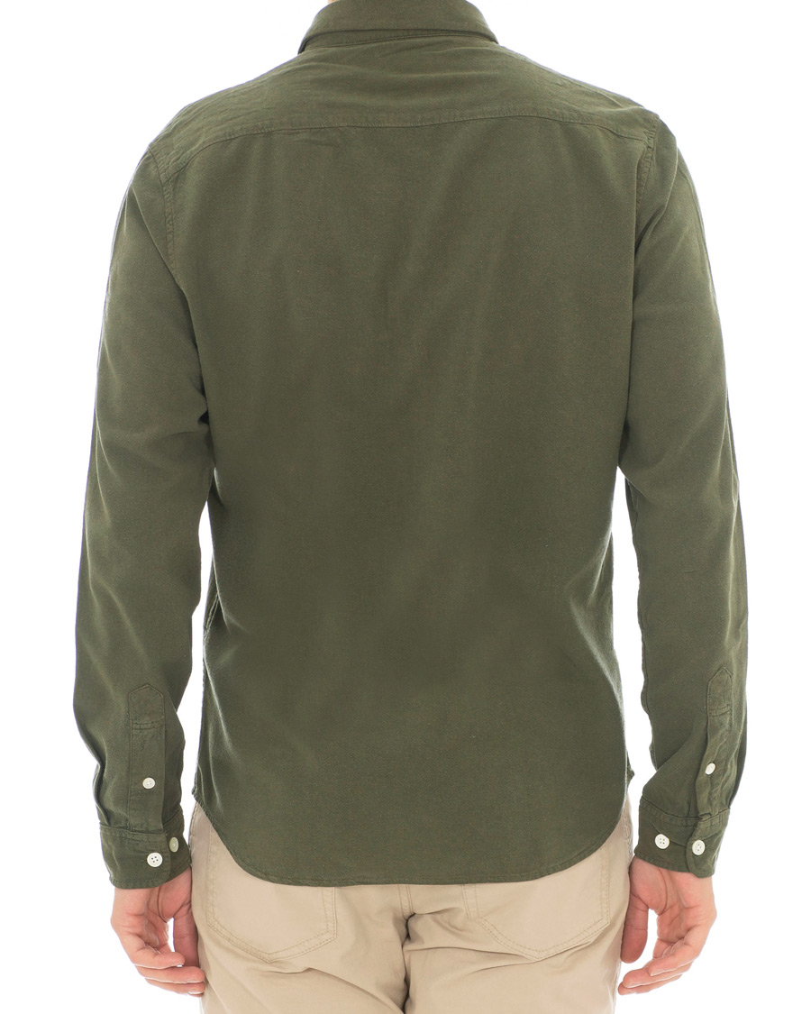 Herre | Skjorter | NN07 | Alberto Silk Nep Shirt Deep Green