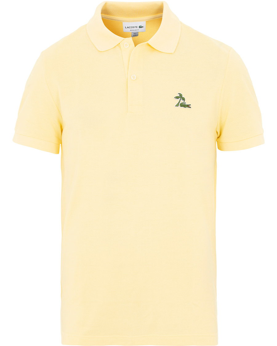 Herre | Pikéer | Lacoste | Palm Crocodile Poloshirt Regular Fit Yellow