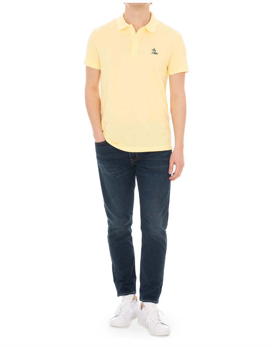 Herre | Pikéer | Lacoste | Palm Crocodile Poloshirt Regular Fit Yellow