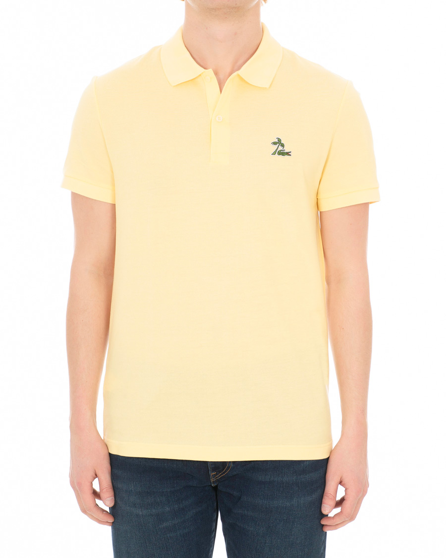 Herre | Pikéer | Lacoste | Palm Crocodile Poloshirt Regular Fit Yellow