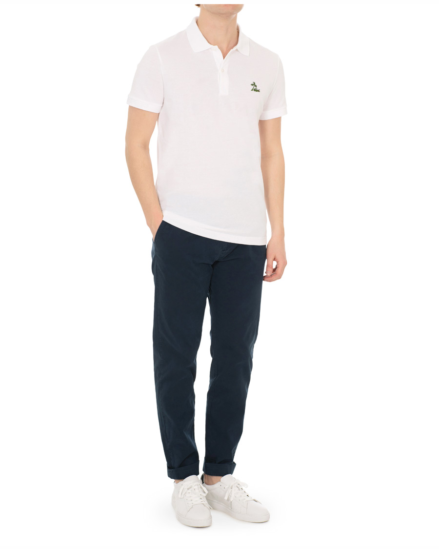 Herre | Pikéer | Lacoste | Palm Crocodile Poloshirt Regular Fit White