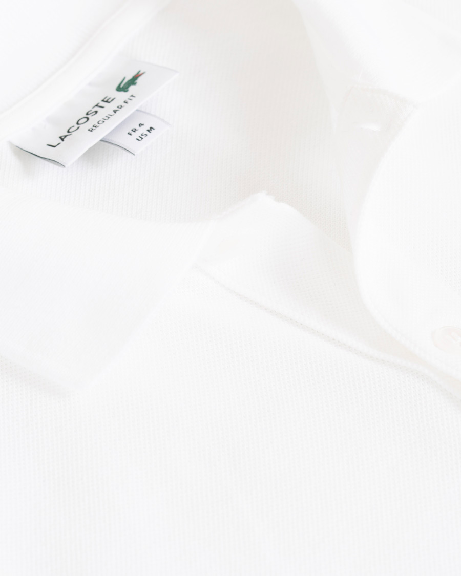 Herre | Pikéer | Lacoste | Palm Crocodile Poloshirt Regular Fit White