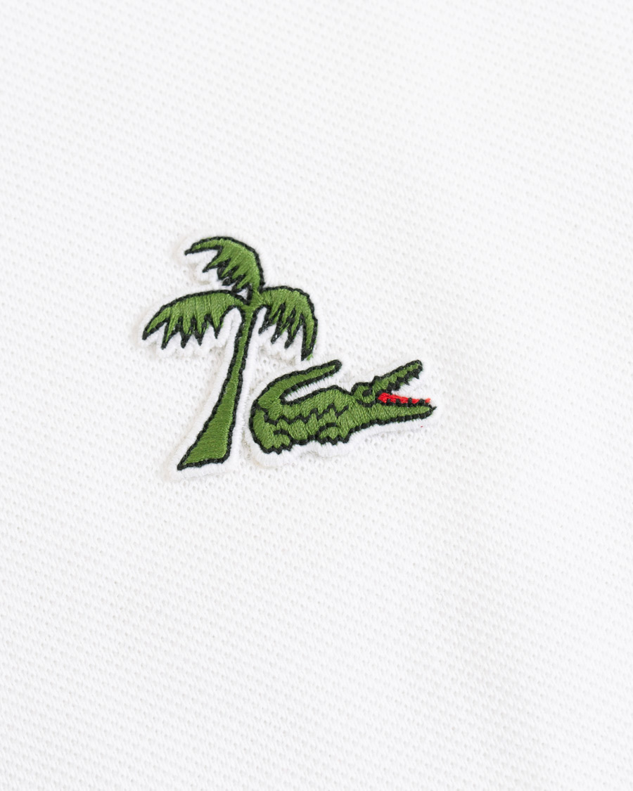 Herre | Pikéer | Lacoste | Palm Crocodile Poloshirt Regular Fit White