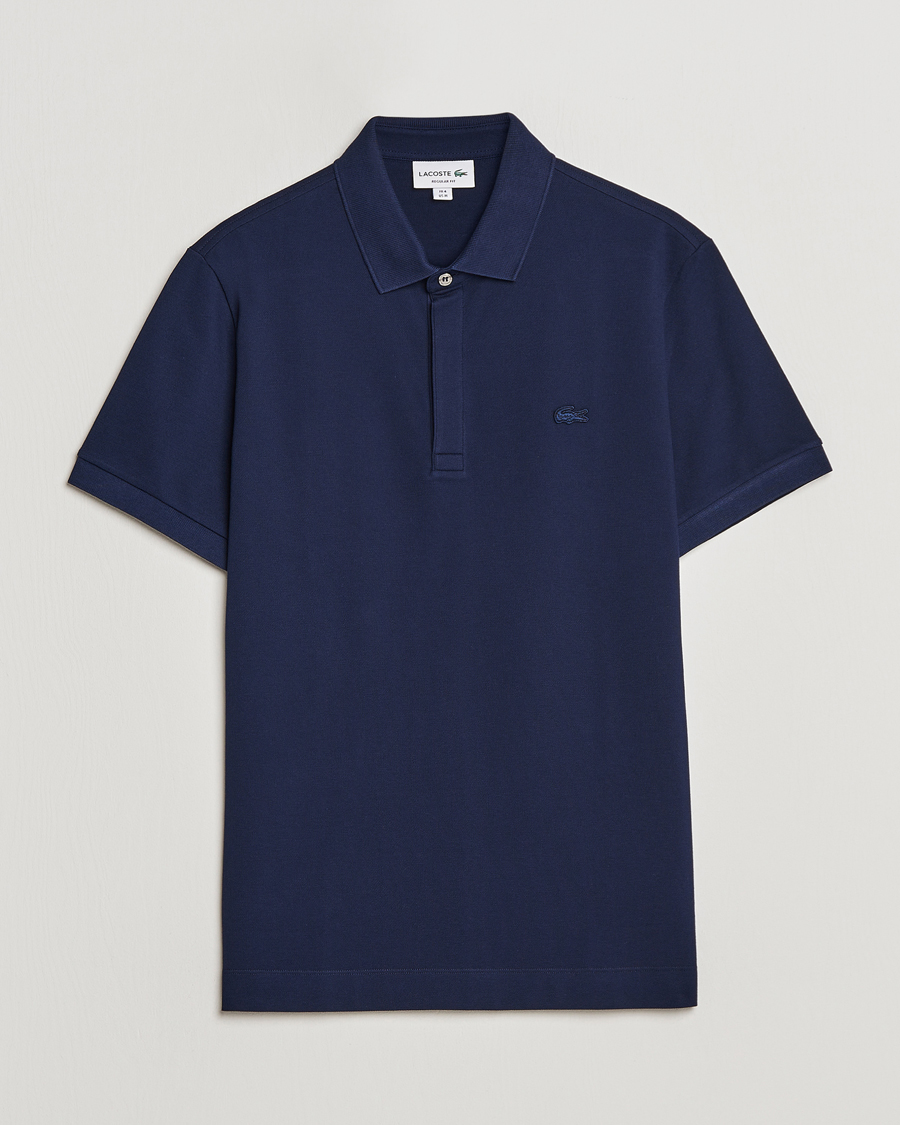 Herre | Pikéer | Lacoste | Regular Fit Tonal Crocodile Poloshirt Navy Blue