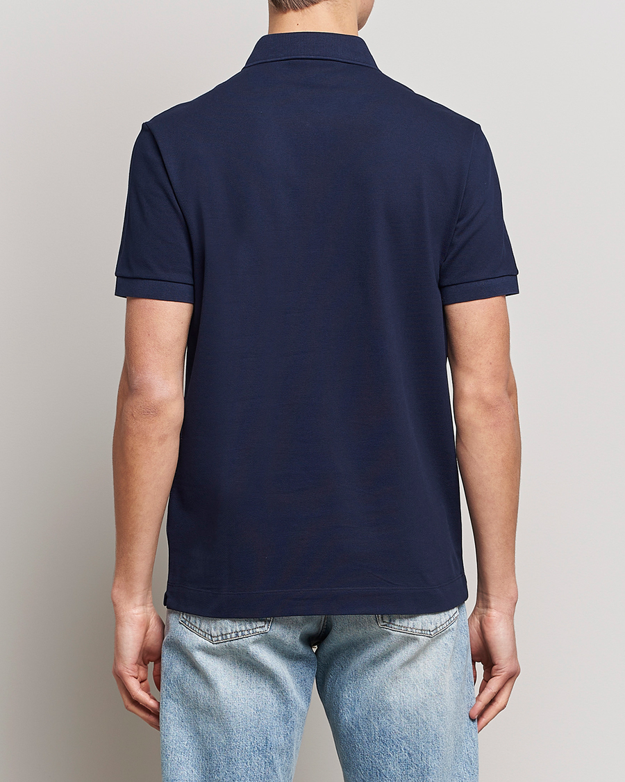 Herre | Pikéer | Lacoste | Regular Fit Tonal Crocodile Poloshirt Navy Blue