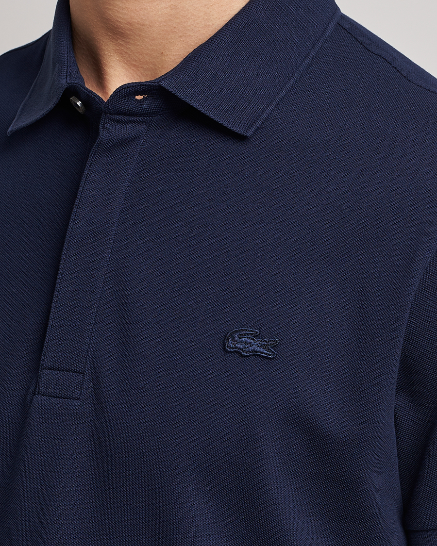Herre | Pikéer | Lacoste | Regular Fit Tonal Crocodile Poloshirt Navy Blue