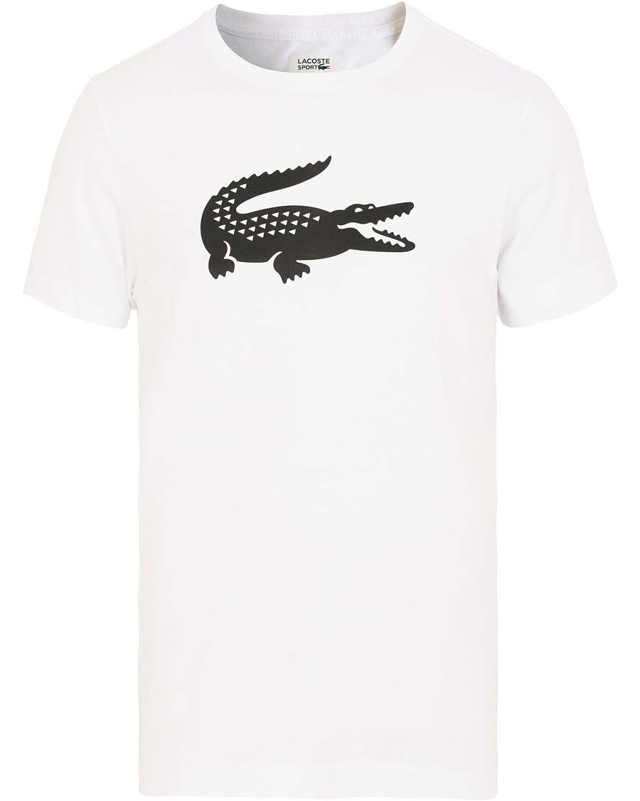 Herre | T-Shirts | Lacoste | Logo Croc T-Shirt White