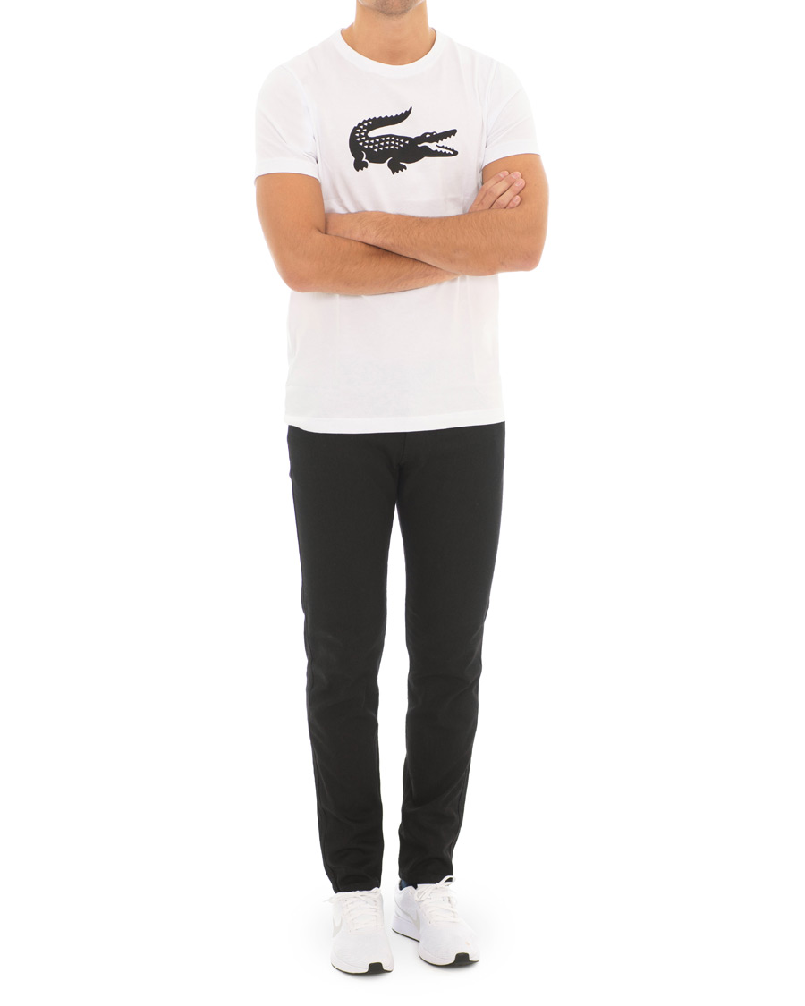 Herre | T-Shirts | Lacoste | Logo Croc T-Shirt White