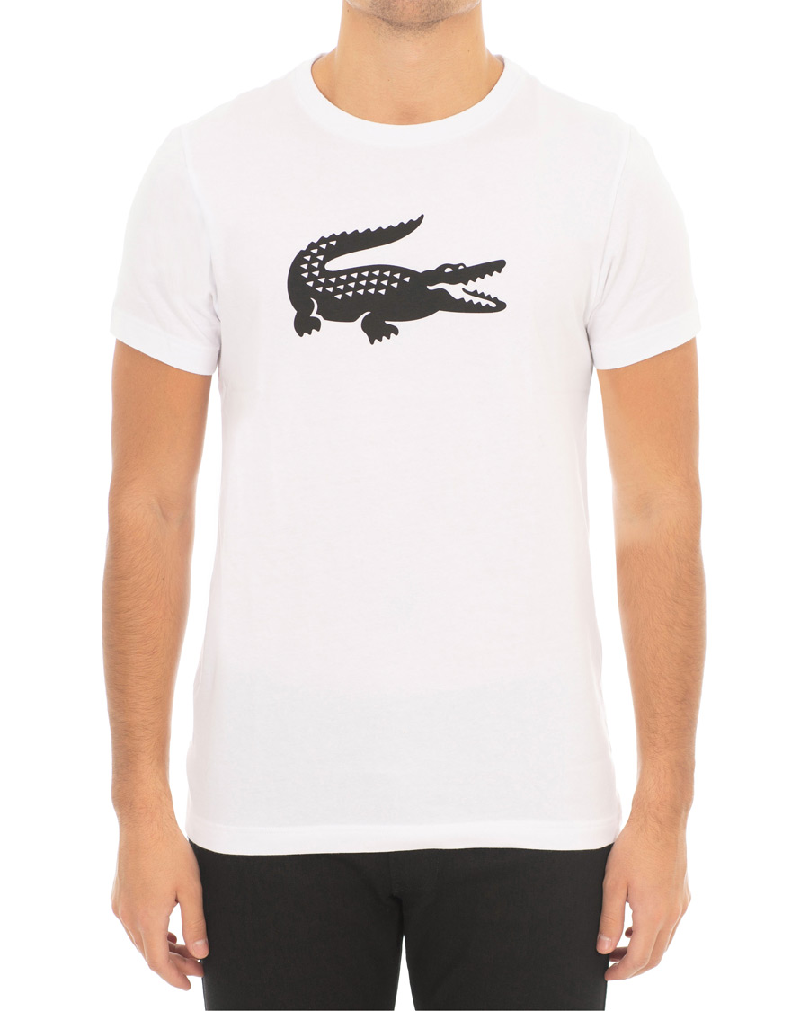 Herre | T-Shirts | Lacoste | Logo Croc T-Shirt White