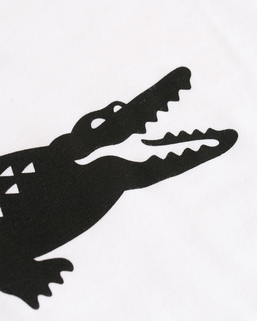 Herre | T-Shirts | Lacoste | Logo Croc T-Shirt White