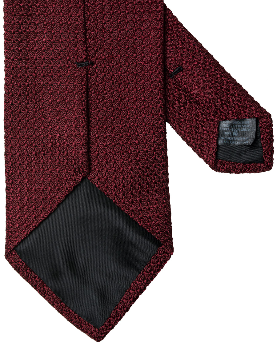 Herre | Amanda Christensen Silk Grenadine 8 cm Tie Wine Red | Amanda Christensen | Silk Grenadine 8 cm Tie Wine Red