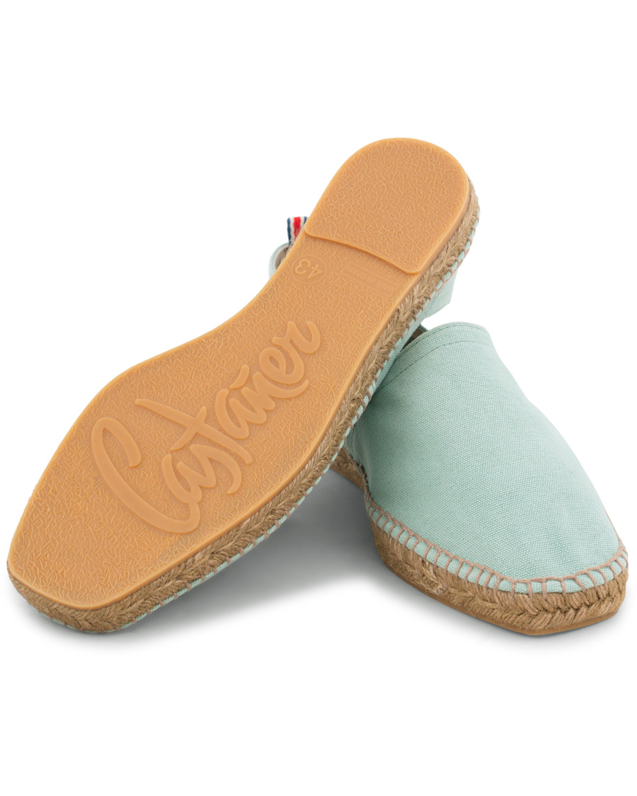Herre | Castañer Pablo Washed Canvas Espadrilles Verde Menta | Castañer | Pablo Washed Canvas Espadrilles Verde Menta
