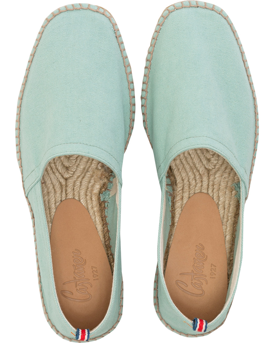 Herre | Castañer Pablo Washed Canvas Espadrilles Verde Menta | Castañer | Pablo Washed Canvas Espadrilles Verde Menta