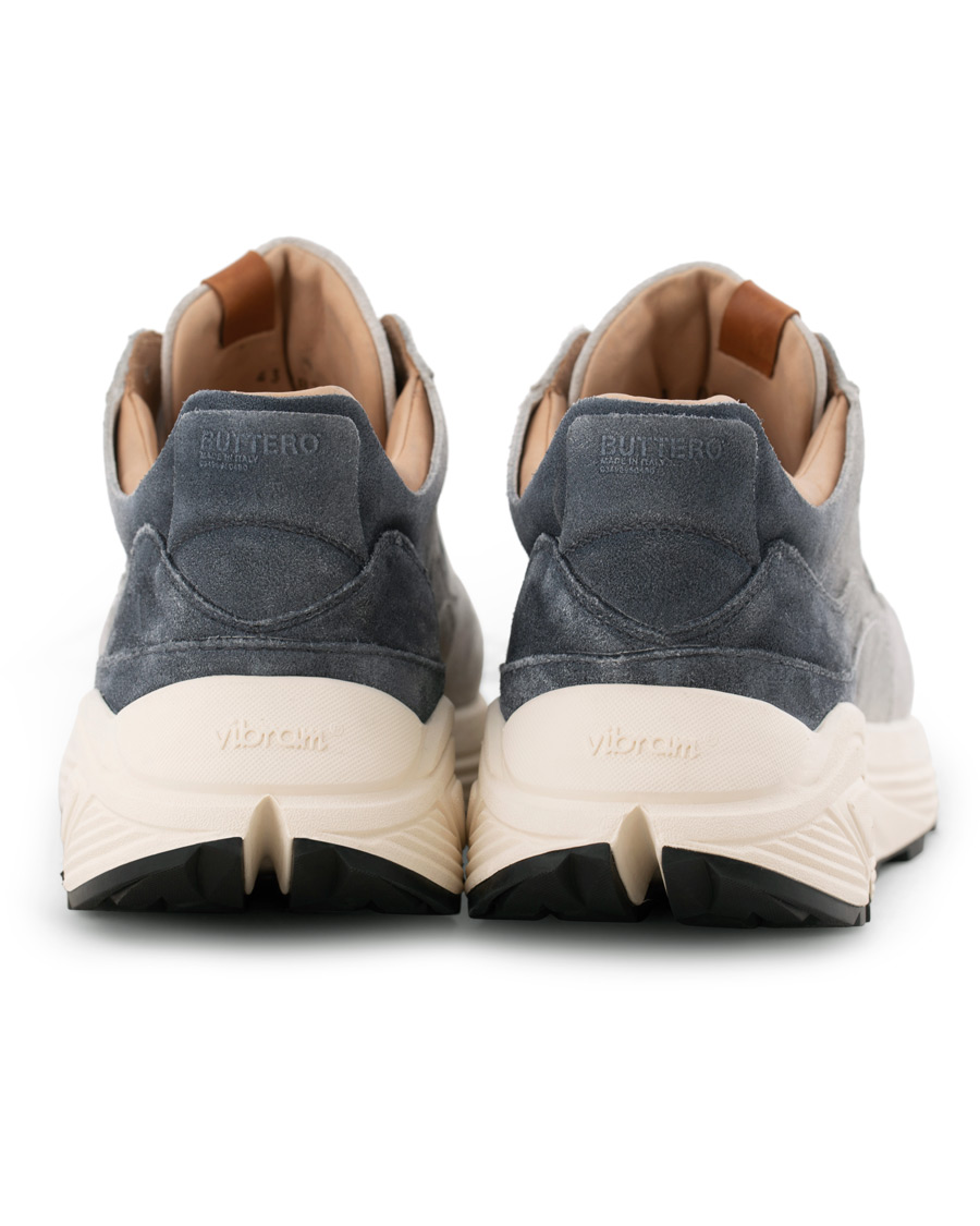 Herre | Buttero Vinci Vintage Running Suede Sneaker Bianco | Buttero | Vinci Vintage Running Suede Sneaker Bianco