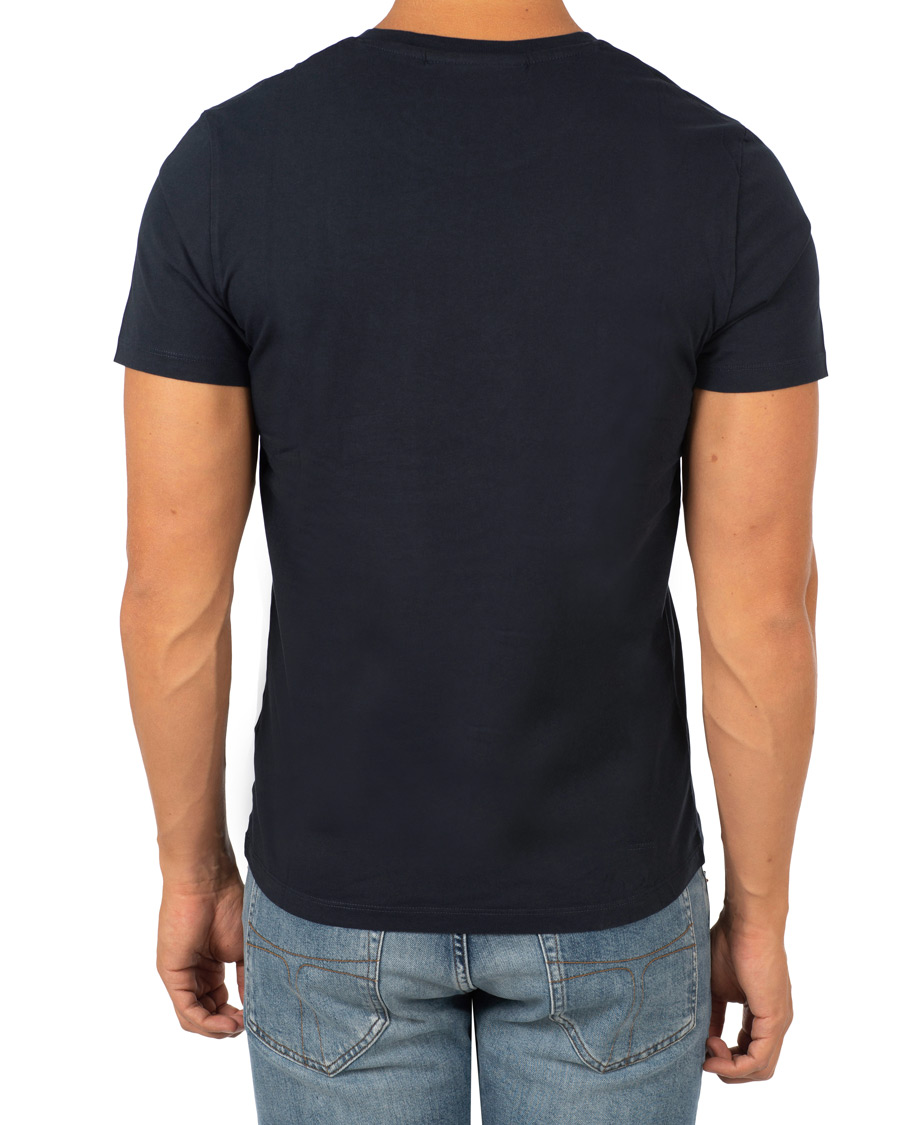 Herre | T-Shirts | Peak Performance | Logo Crew Neck Tee Marine Blue