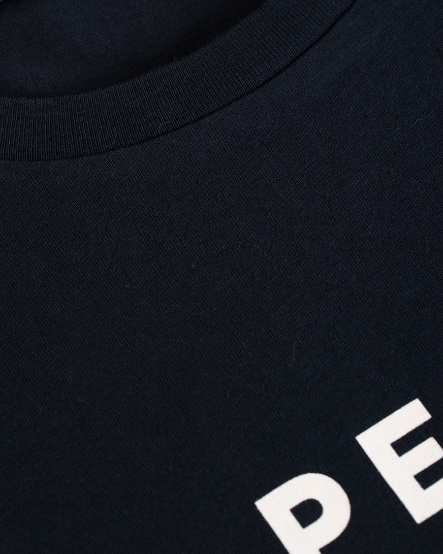 Herre | T-Shirts | Peak Performance | Logo Crew Neck Tee Marine Blue