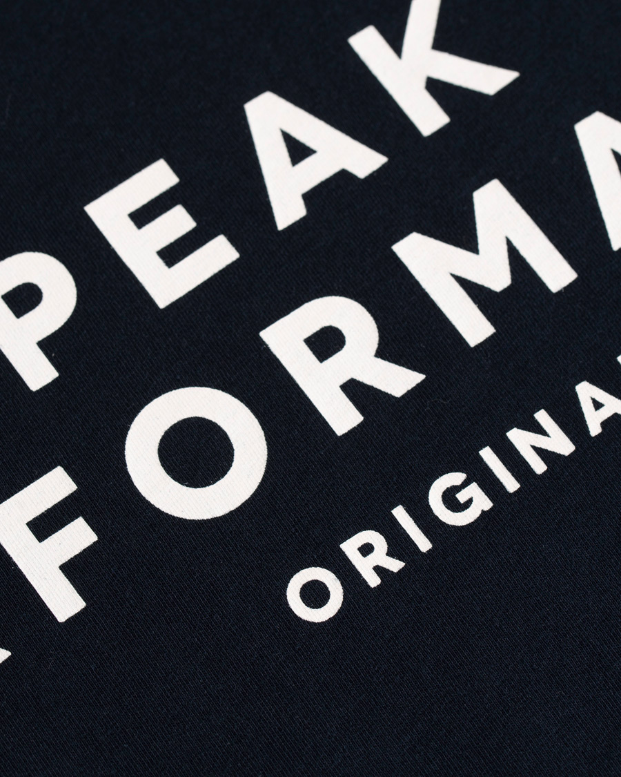 Herre | T-Shirts | Peak Performance | Logo Crew Neck Tee Marine Blue