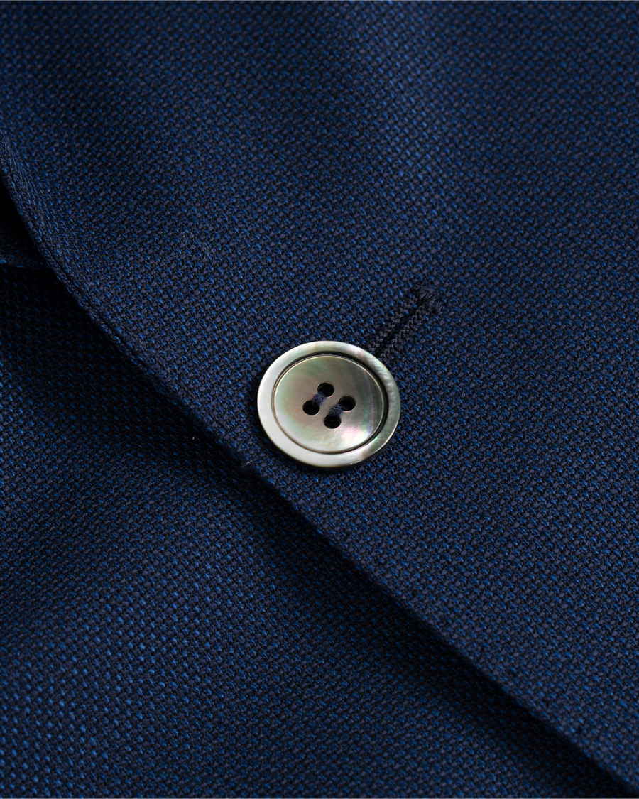 Herre | Dressjakker | Oscar Jacobson | Egel Wool Structure Blazer Navy