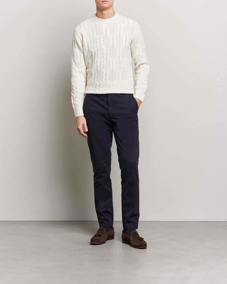 Herre | Bukser | Oscar Jacobson | Danwick Side Adjusters Chino Navy