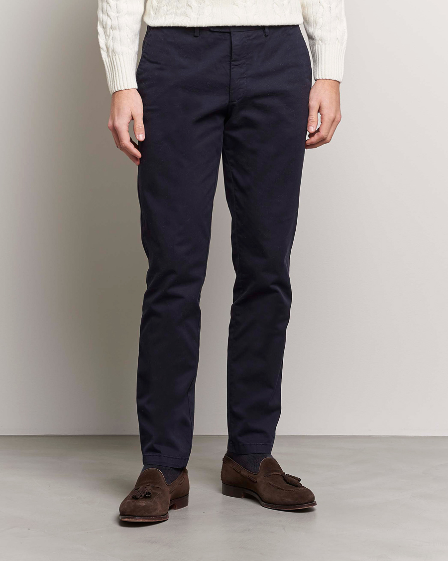 Herre | Bukser | Oscar Jacobson | Danwick Side Adjusters Chino Navy