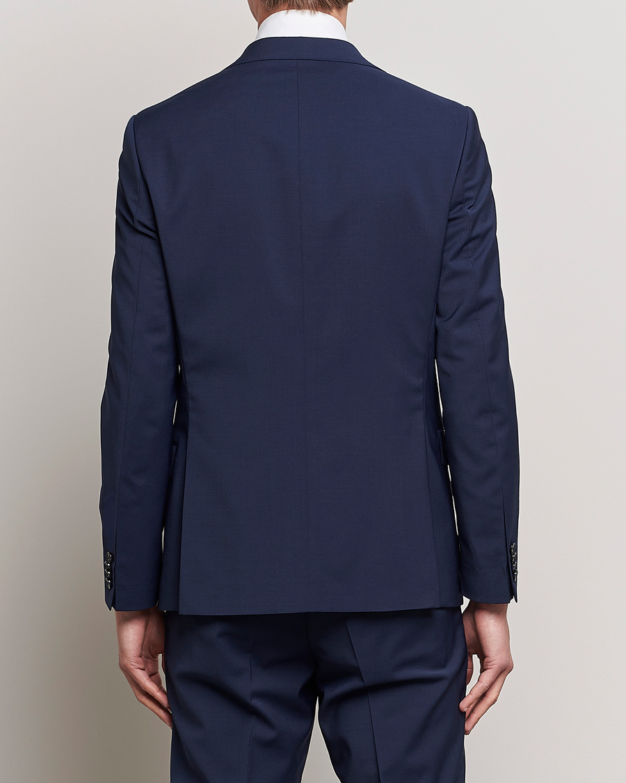 Herre | Dressjakker | Oscar Jacobson | Edmund Wool Stretch Blazer Blue