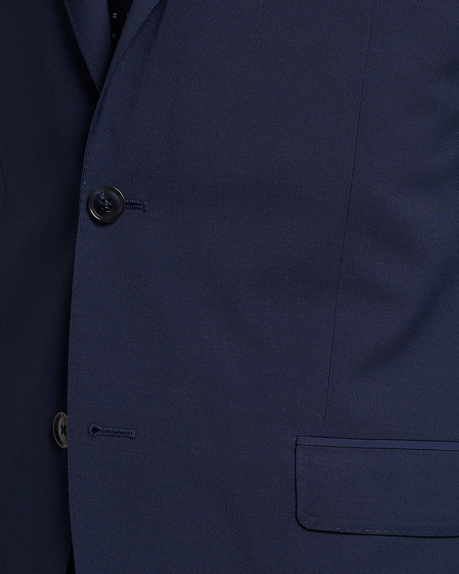 Herre | Dressjakker | Oscar Jacobson | Edmund Wool Stretch Blazer Blue