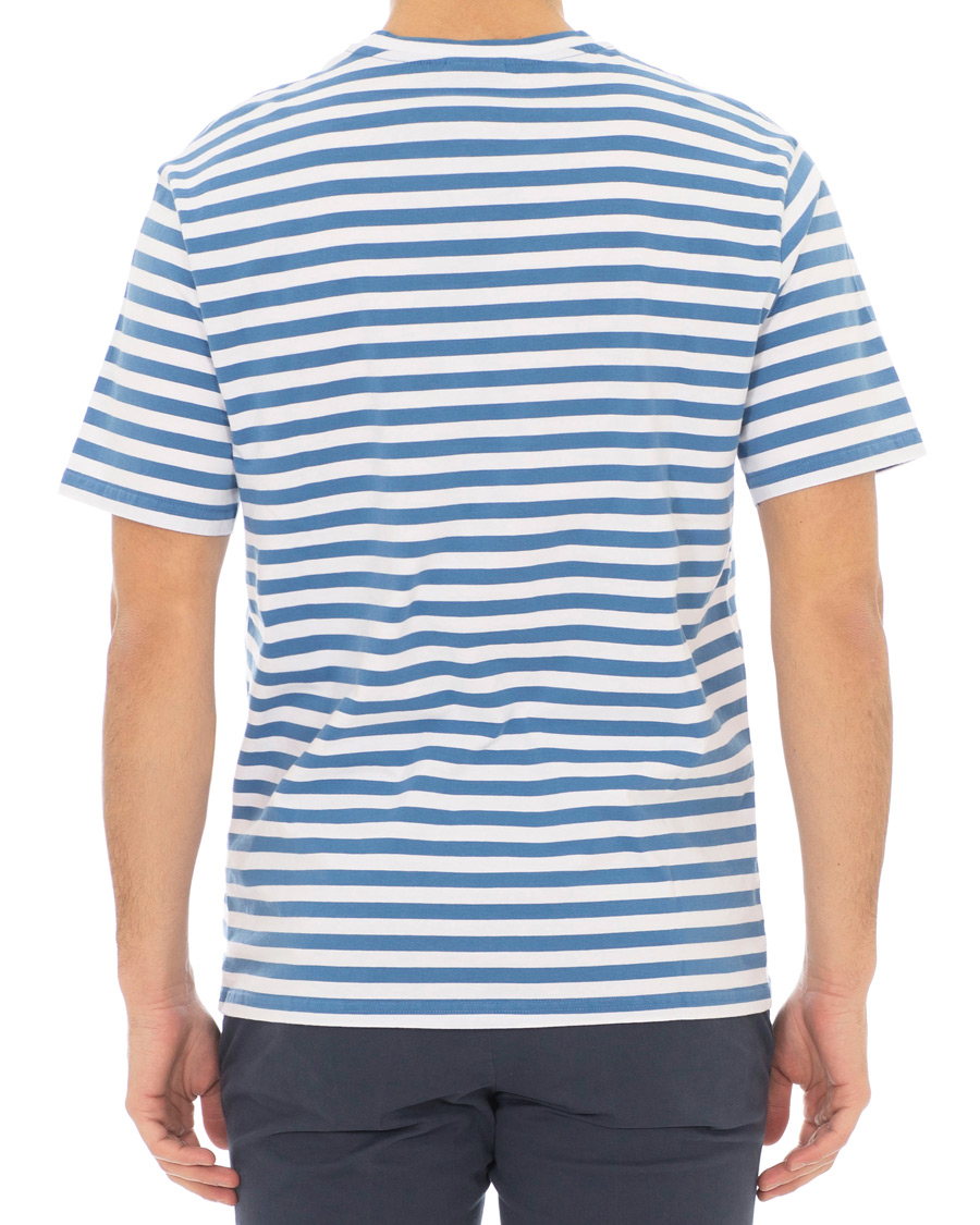 Herre | T-Shirts | J.Lindeberg | Charles Stripe Tee Work Blue