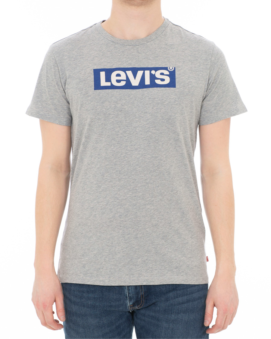Herre | T-Shirts | Levi's | Boxtab Graphic Tee Midtone Heather Grey