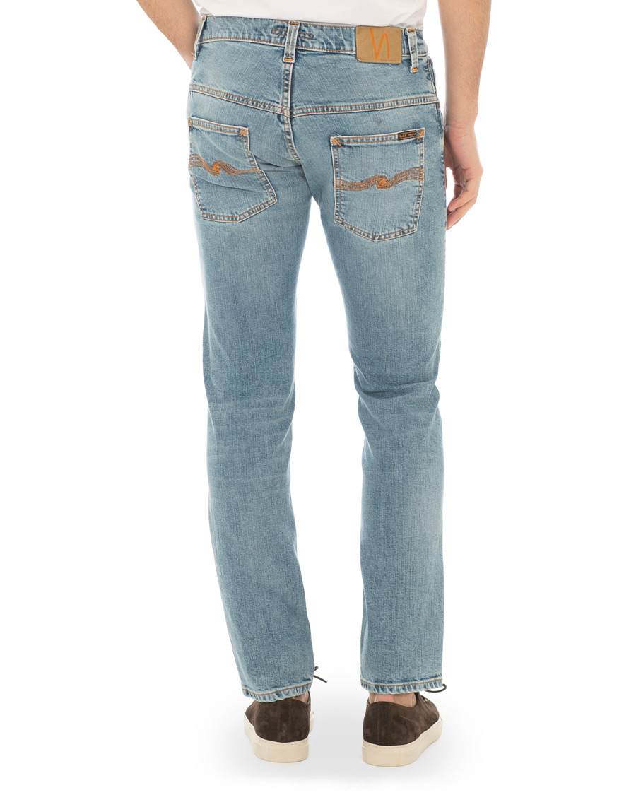 Herre | Jeans | Nudie Jeans | Thin Finn Organic Jeans Light Blue Comfort