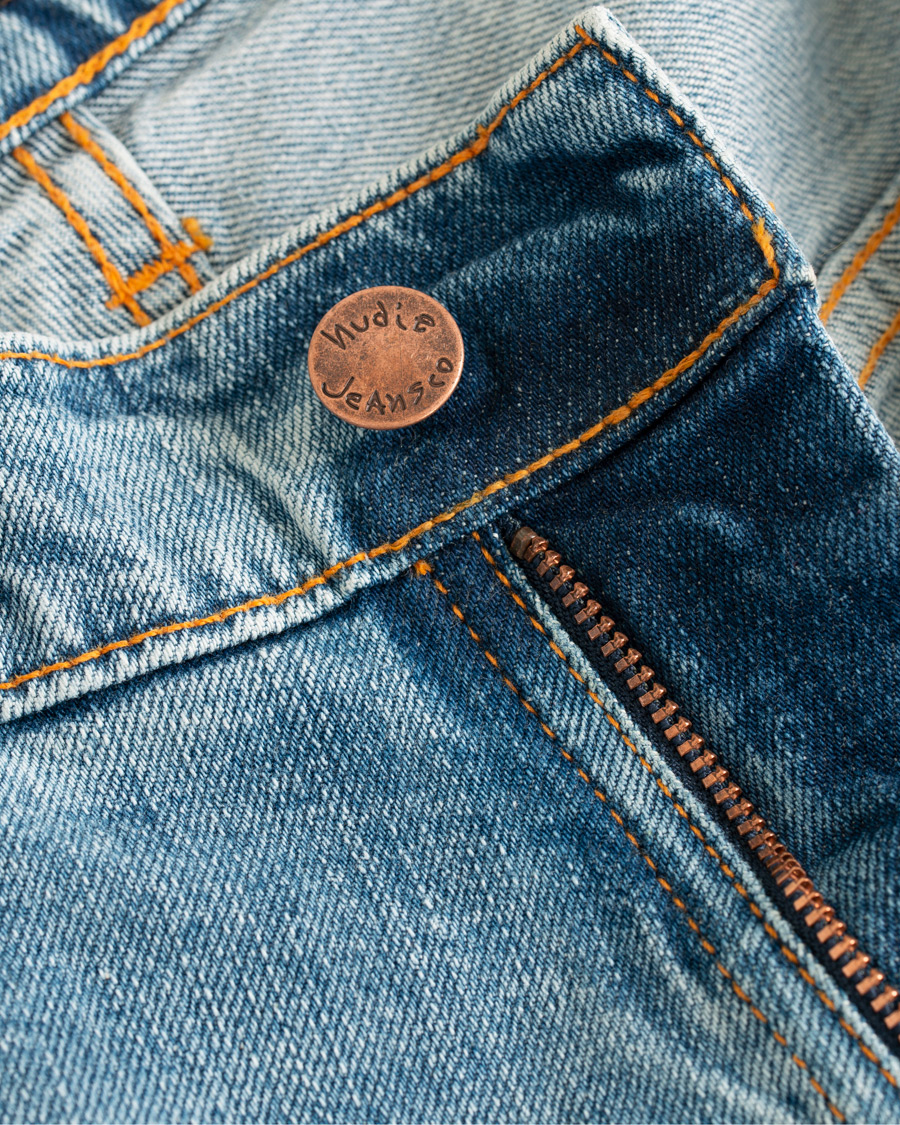 Herre | Jeans | Nudie Jeans | Thin Finn Organic Jeans Light Blue Comfort